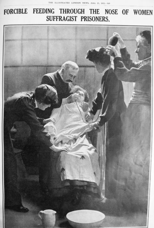 1912 force feeding a suffragette in prison